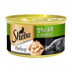 쉬바 디럭스 참치 흰살과 도미 캔 85g